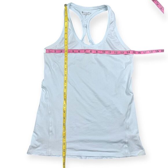 ATHLETA Women’s Light Blue Sleeveless Limitless Keyhole Tank Top Size Small Styl - Picture 7 of 7